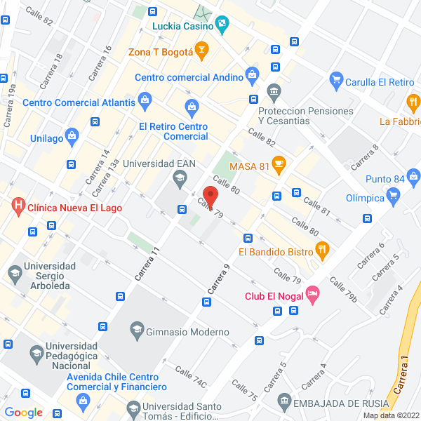 Map of Borrero Y Asociados S.A.