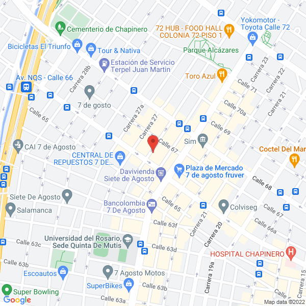 Map of Rectificadora De Motores Continental Ltda.