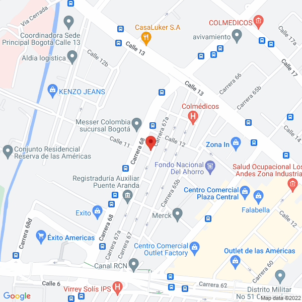 Map of Offsetgraf Impresores Ltda.