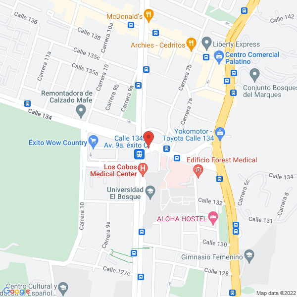Map of Asociación Colombiana Para El Estudio Del Dolor
