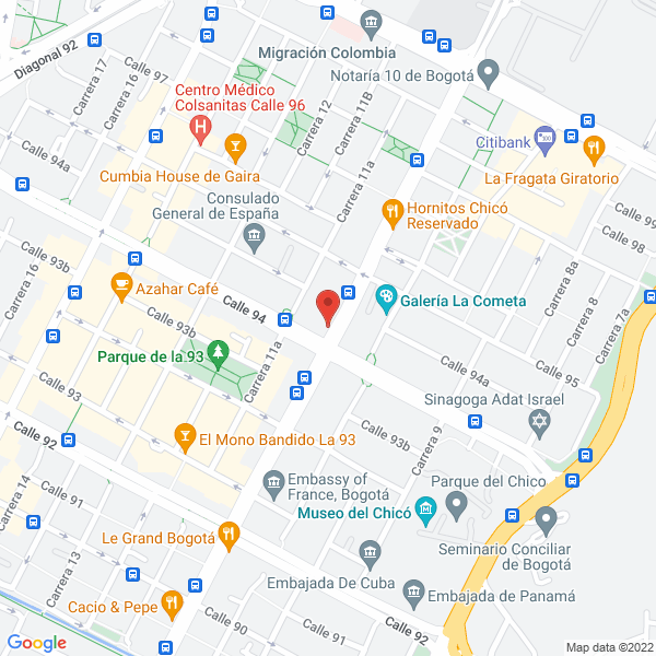 Map of Global Gourmet E Inversiones Cía. Ltda.