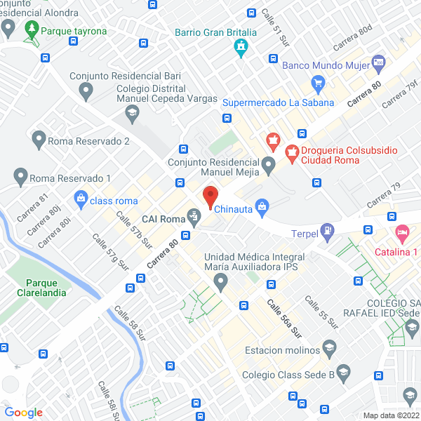 Map of Eliud Olarte Forero