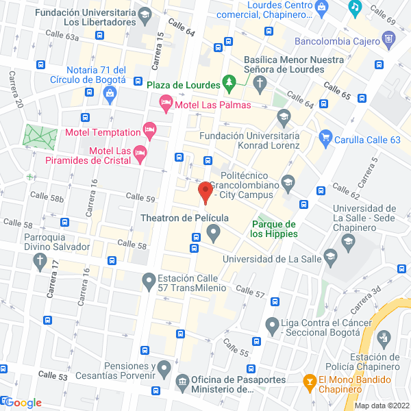 Map of Escuela De Fútbol Bombillo Castro Ltda.