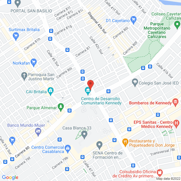 Map of Angela Maritza Escobar Ruiz