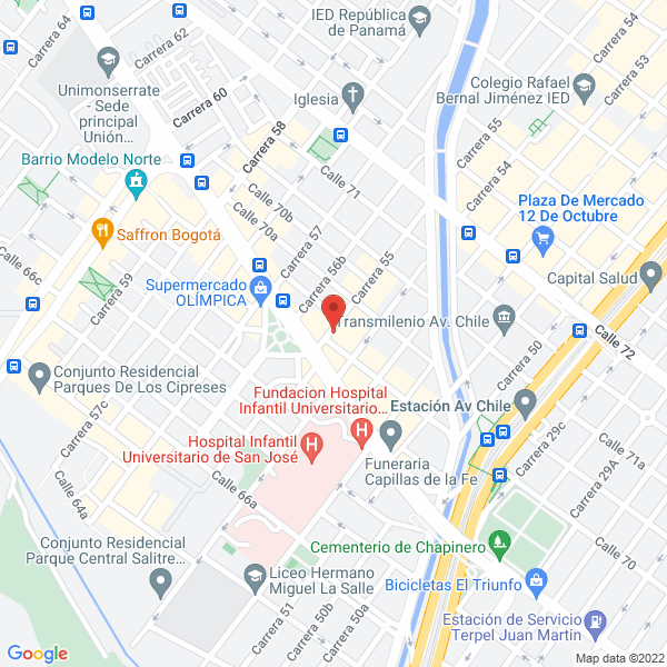 Map of Laboratorio Lemag Ltda.