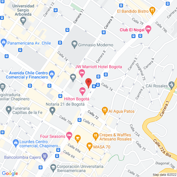 Map of Elisa Carrizosa Y Cía S.C.A.