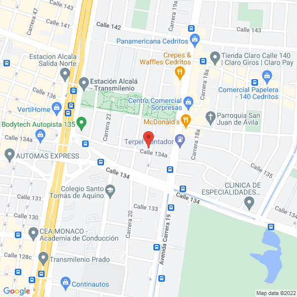 Map of Constructora Inmobiliaria Area Libre S.A.S.