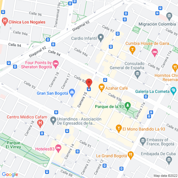Map of Jaeckel Montoya Abogados S.A.S.