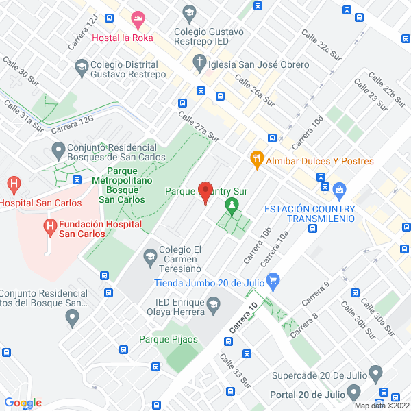 Map of Blanca Cecilia Cruz De Arias