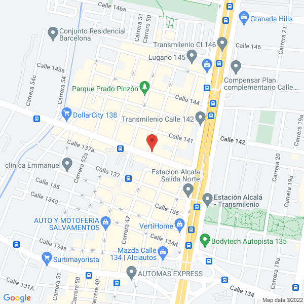 Map of King Andina Ltda