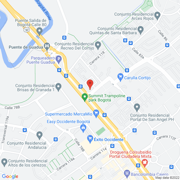 Map of Comercializadora Internacional De Entidades Quimicas Ltda.