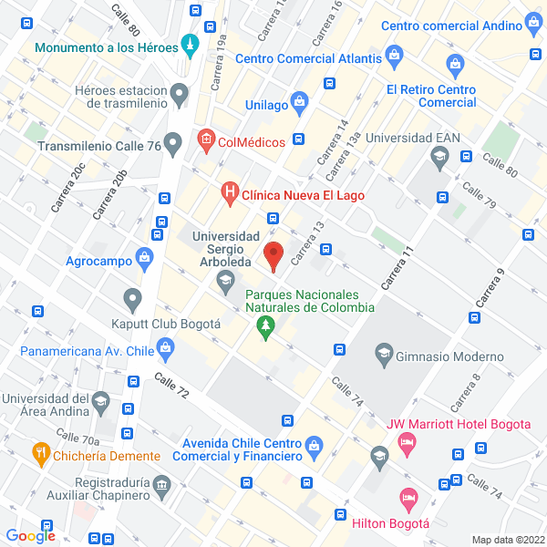 Map of Ingeniería Gerencial De Soluciones Informáticas Ltda.