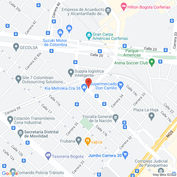 Map of Centro De Diagnóstico Automotor Distrital S.A.