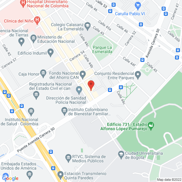 Map of Hidrominas Ltda.