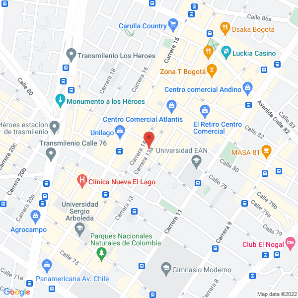 Map of Hombres Ltda.