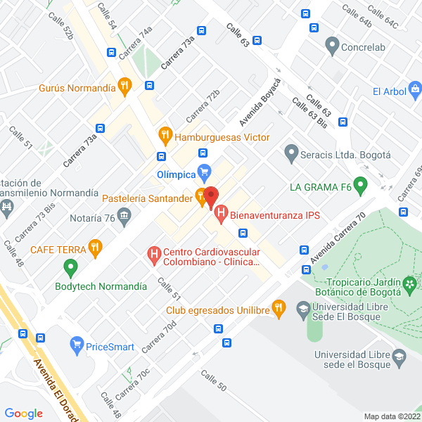Map of Doris Amparo Camelo López