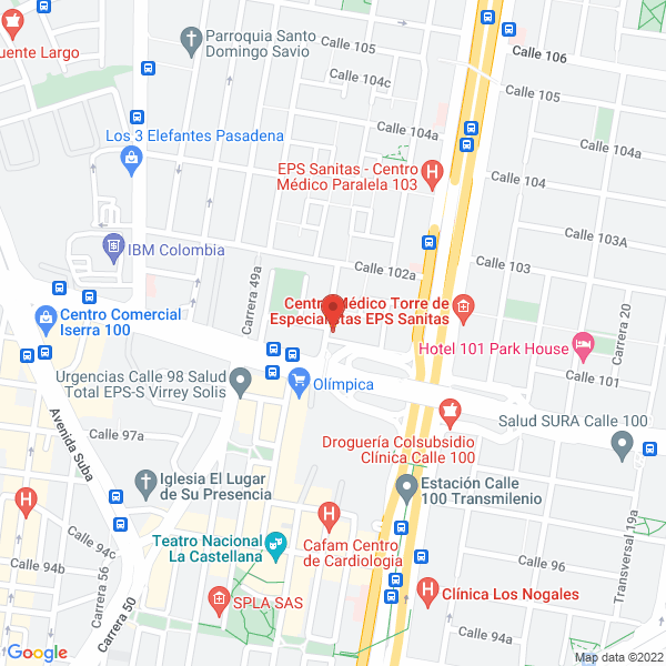Map of Las Aguitas Ltda.
