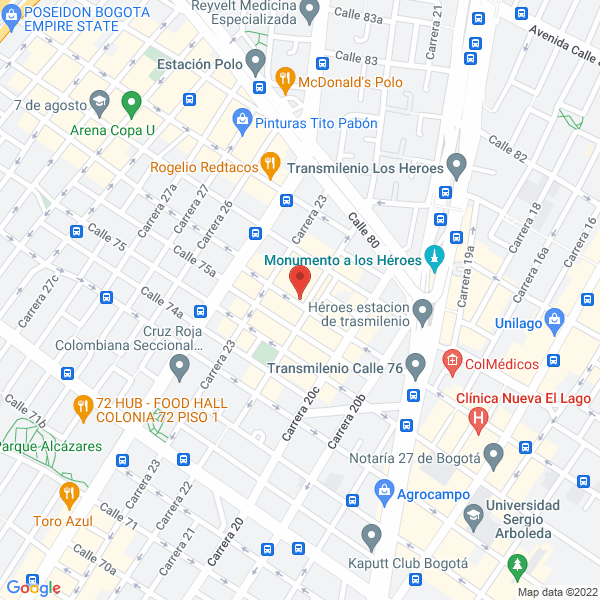 Map of Inversiones M Y M Ltda.