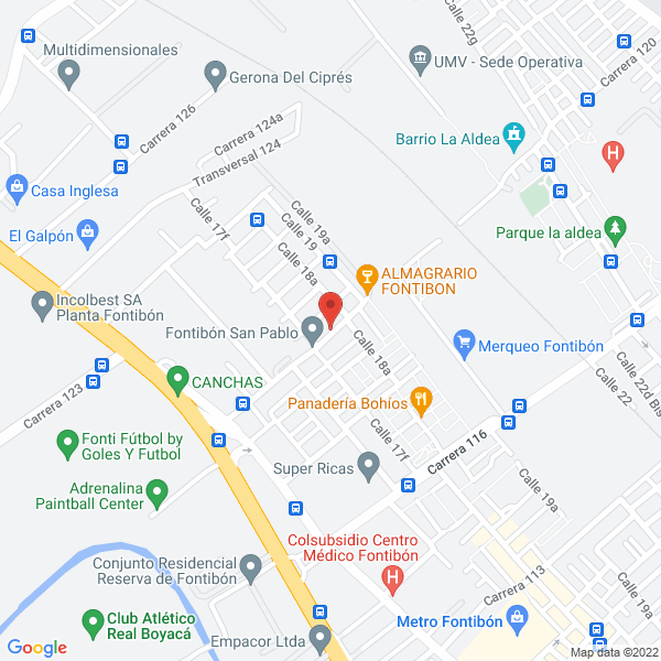 Map of Prothermo Asociados Ltda.