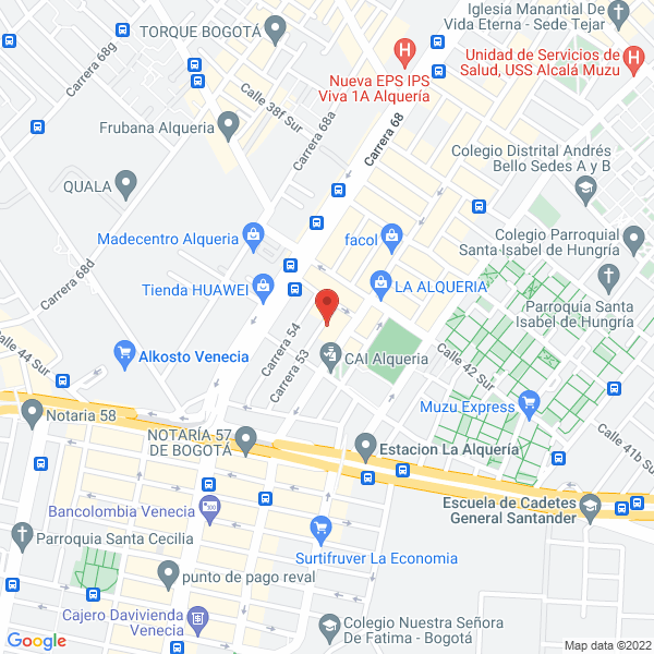 Map of Comercializadora Zuyoqui S.A.S.