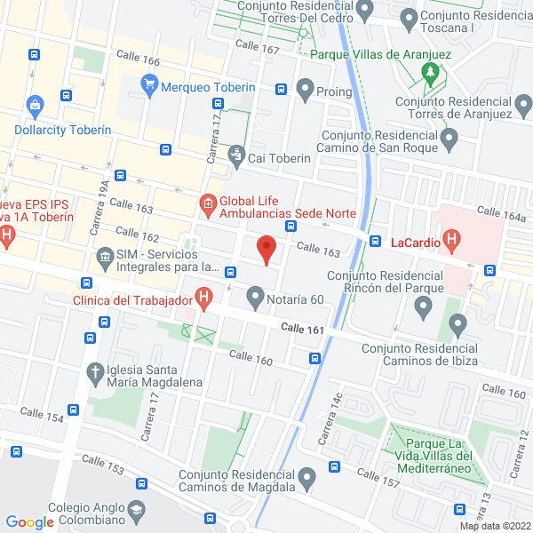 Map of Ajfr Construcciones S.A.S.