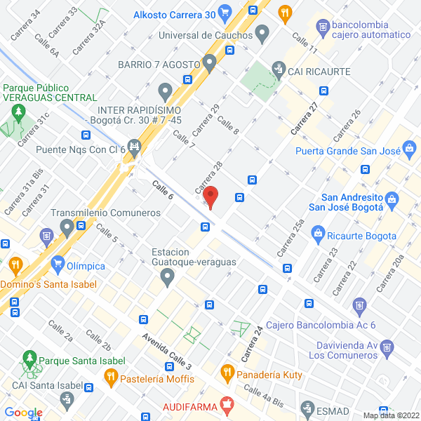 Map of Autogruas & Grúas S.A.S.