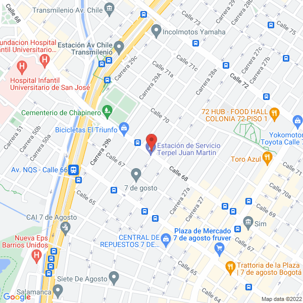 Map of Action Bikes & Cía. S. En C.