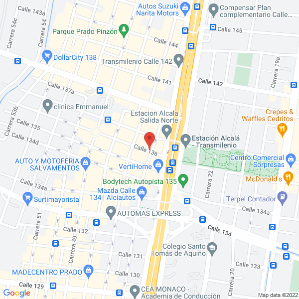 Map of Cooperativa De Trabajo Asociado Coo Marketing & Eventos - M&E