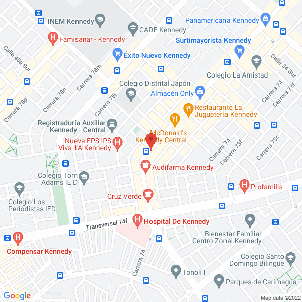 Map of Avansalud S.A.S.