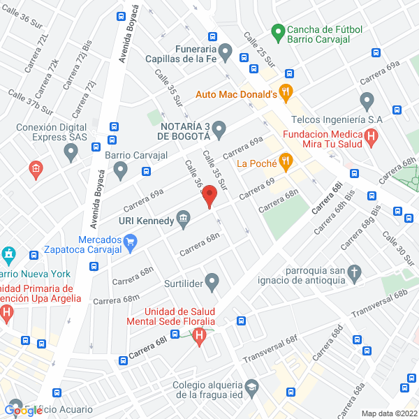 Map of Multiforjados Ltda.