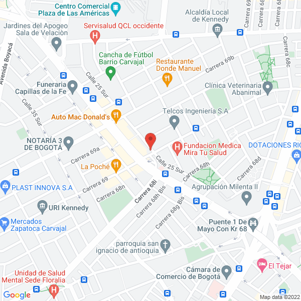 Map of D' Santa