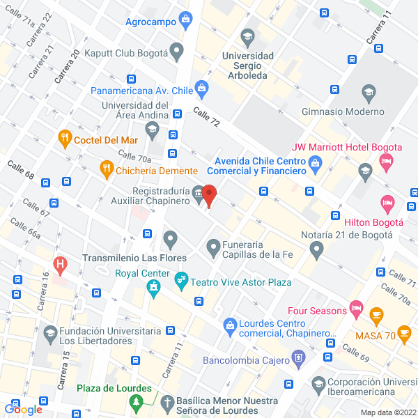 Map of Pablo Julio Cruz Ocampo