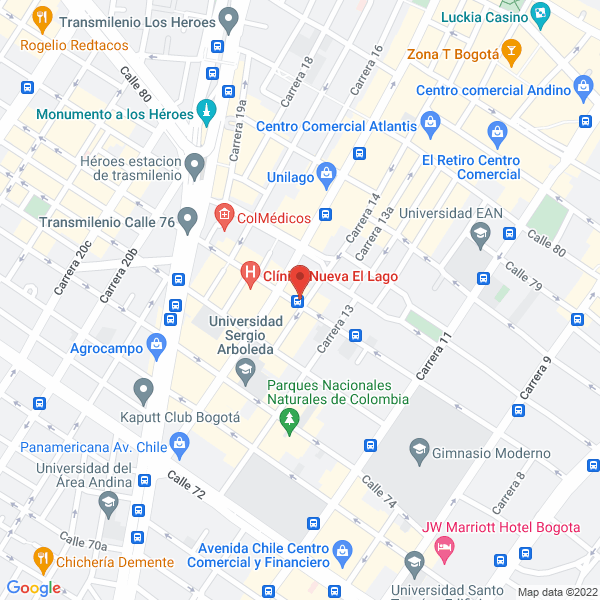 Map of Inversiones Jalmag SA