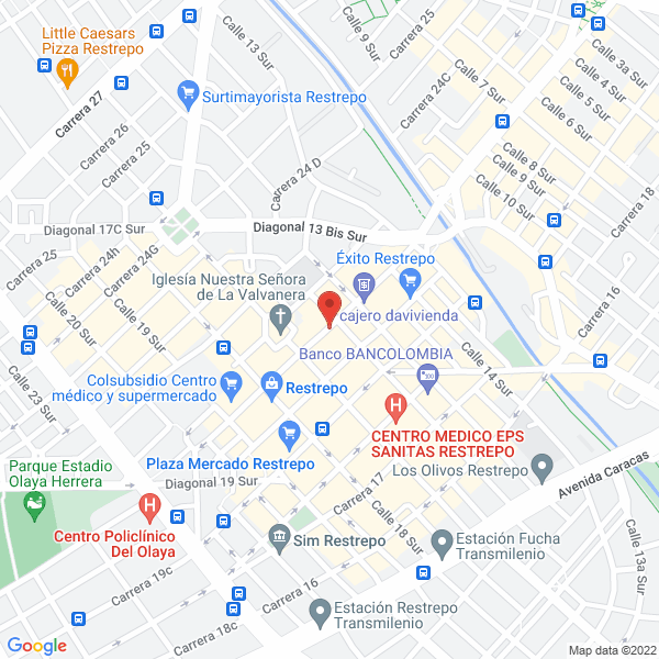 Map of Daniel Posada Betancur