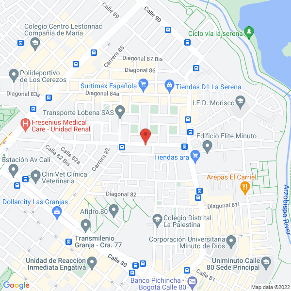 Map of Proyectar Consultoria E Ingenieria S.A.S