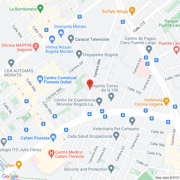 Map of Restrepo Peña Distribuciones S.A.S.