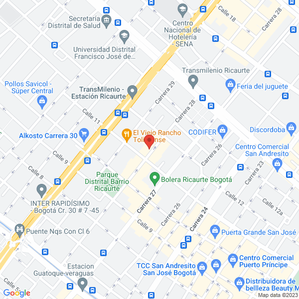Map of Excedentes Y Suministros Industriales SA