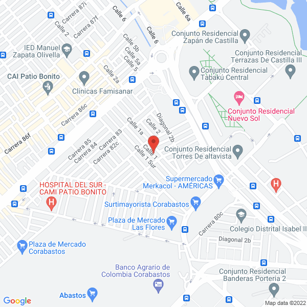 Map of Más Ltda.