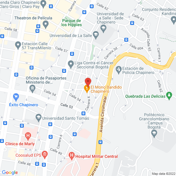 Map of Grupo Vela S.A.S