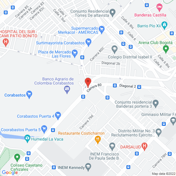 Map of Distribuciones Monte Del Carlo S.A.S.