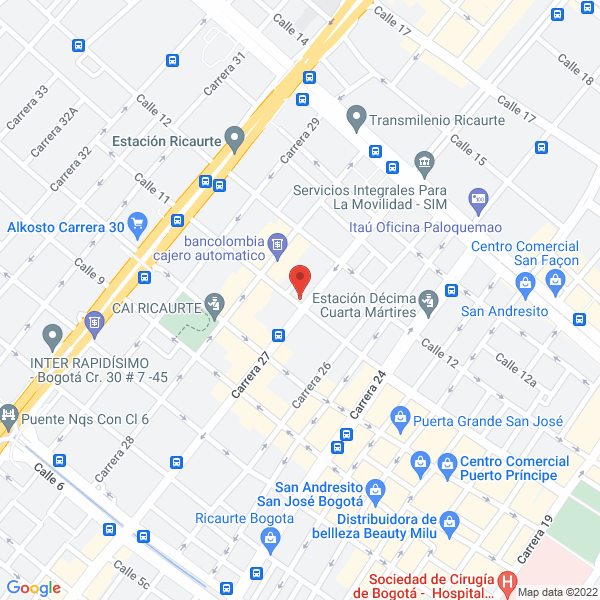 Map of Ferrelectricos Orlando Martinez