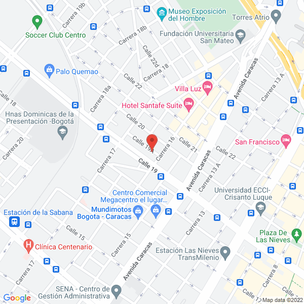 Map of Comercializadora Aro Refrigeración Ltda.