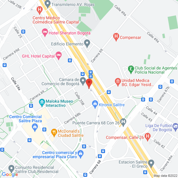 Map of Urbanos Logística S.C.