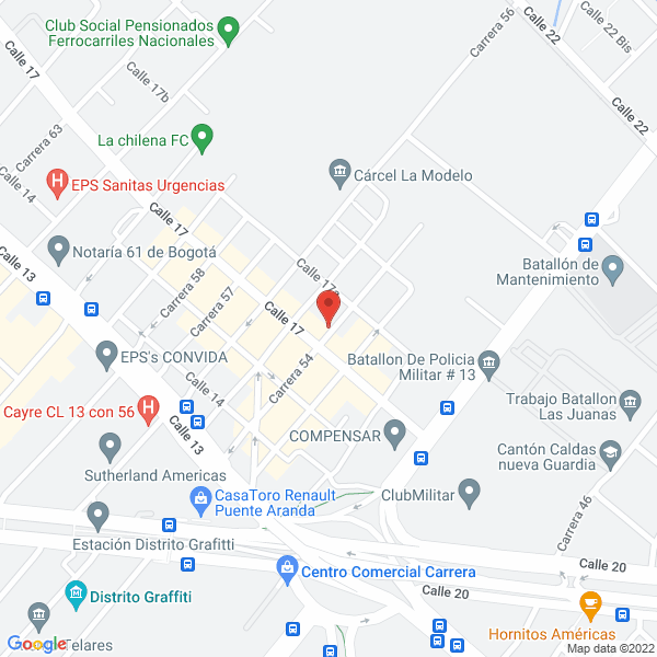 Map of Gestión Inmobiliaria S.A.S. Gestin S.A.S.