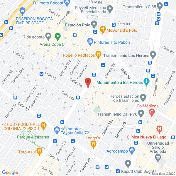 Map of Extintores Al Instante