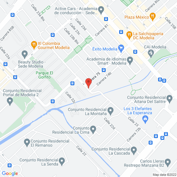Map of Preescolar Triangulo Mágico De Los Niños