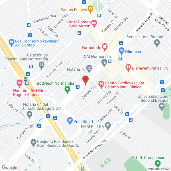 Map of Servidiario Express Ltda.