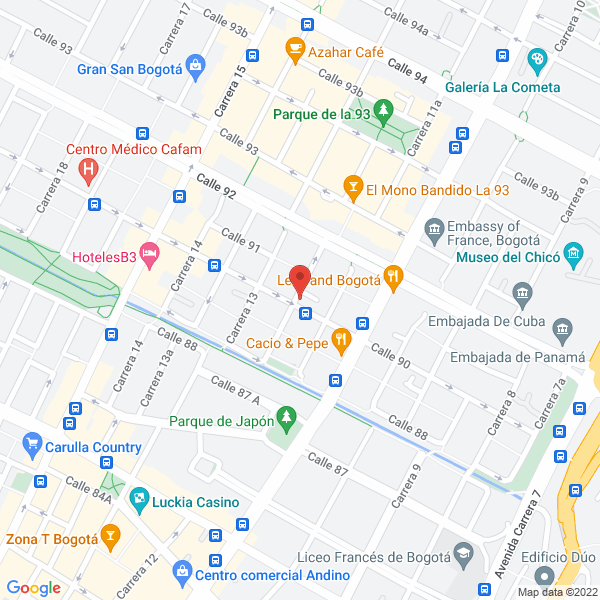 Map of Club Campestre Altos Del Chicalá
