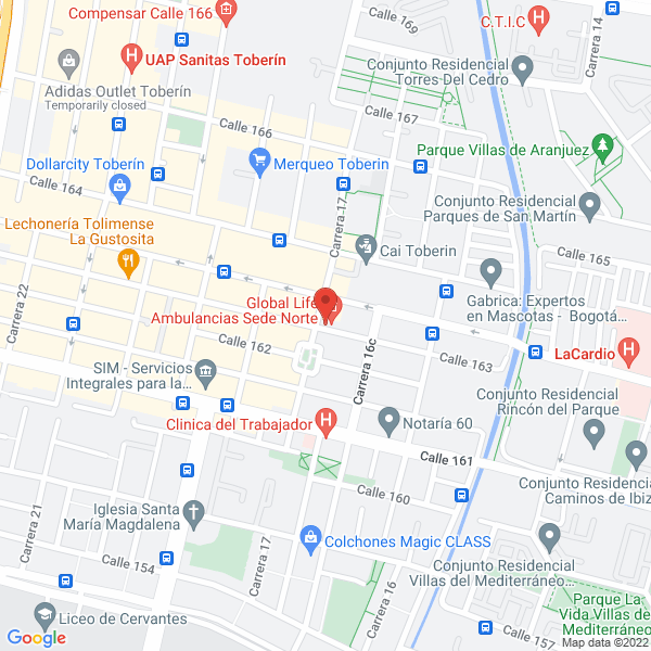 Map of Madeiros Ltda.