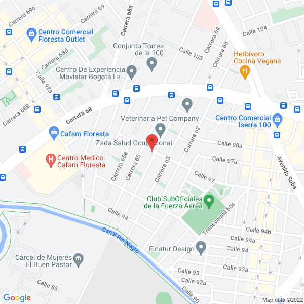 Map of Representaciones Kuyk S.A.S.
